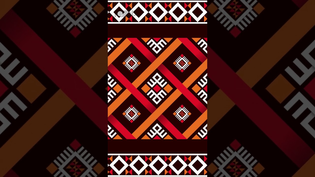 ETHNICX BOHO PATTERN BACKGROUND LOOPING || loop N loop #animation #loopingbackground #batik