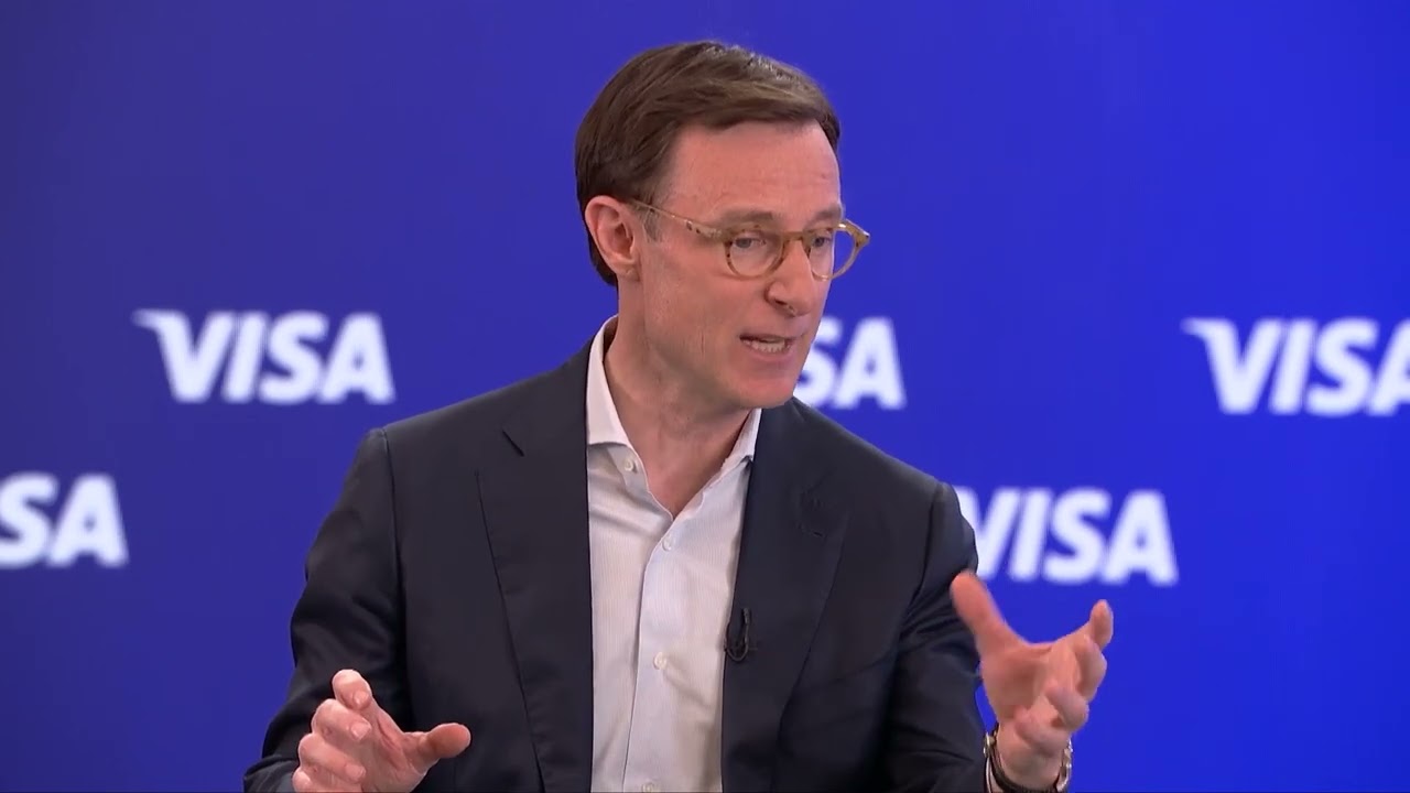 Президент Visa Group Оливер Дженкин объясняет новое партнерство компании с OpenAI в сфере платежей.