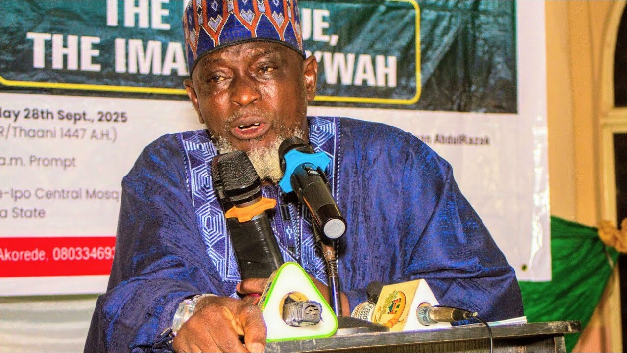 Discussant on Second lecture Ajase-Ipo 2nd Annual Imams Conference by Sheikh Abdwasiu Awayewaserere 
