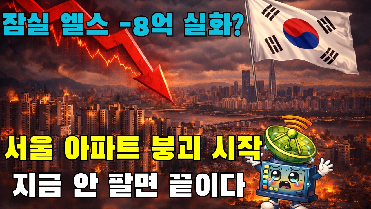 중개사도 경악한 잠실 엘스 -8억 실거래가… 시작된 서울 아파트 '연쇄 붕괴' 피하는 법