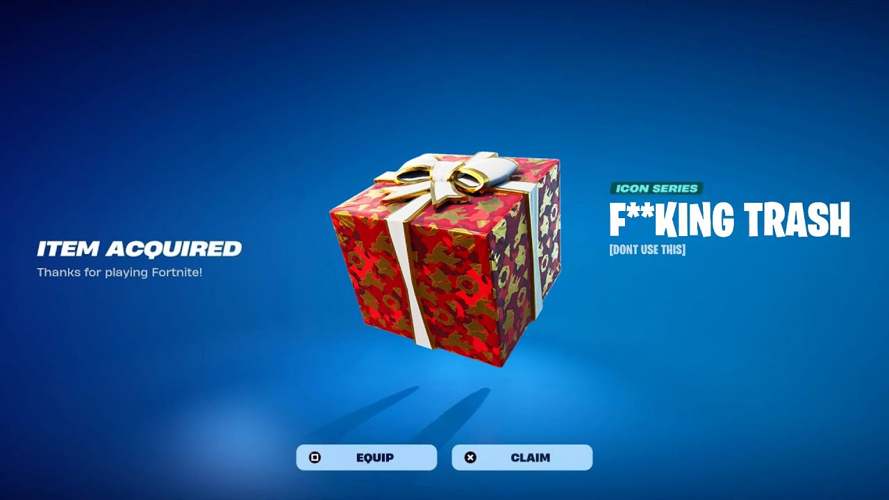PRESENTS NEED TO BE REMOVED..