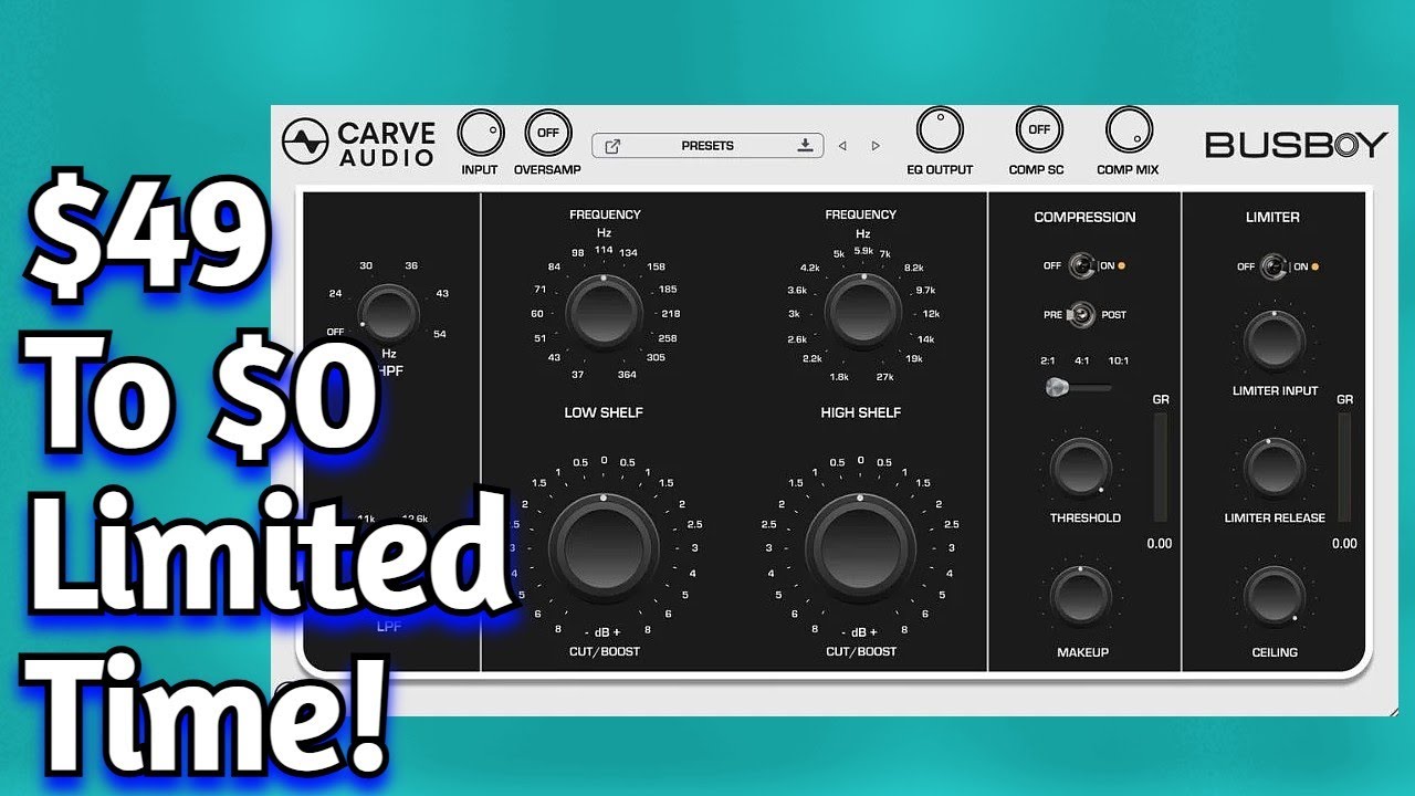 This Cool Brand New $49 Plugin Is FREE For A Limited Time! - Busboy By Carve Audio