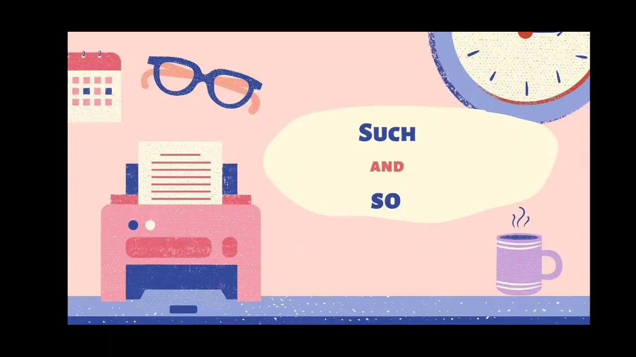 Such and So! Өте және сондай!