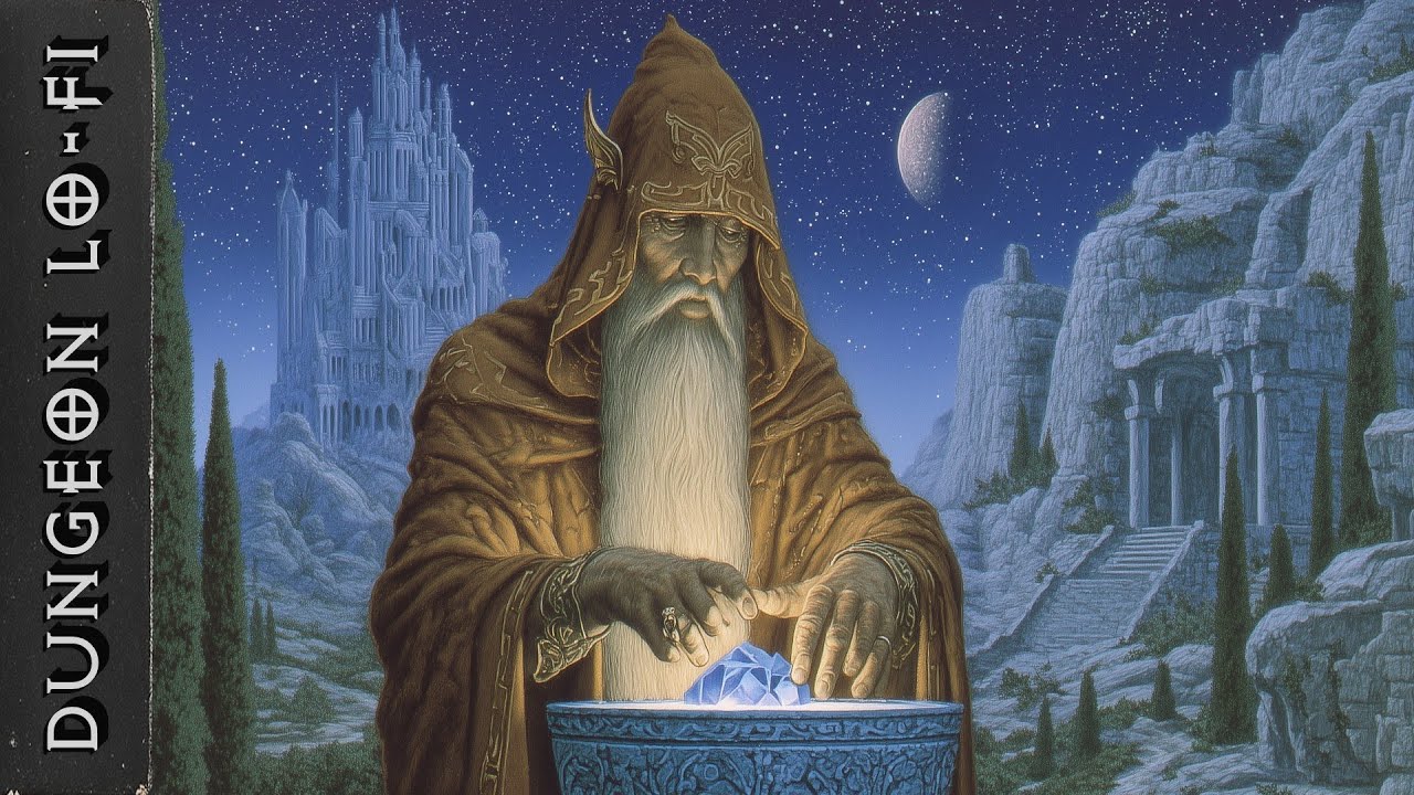 Revising spells runes by candlelight until dawn  | Dark Fantasy Lofi