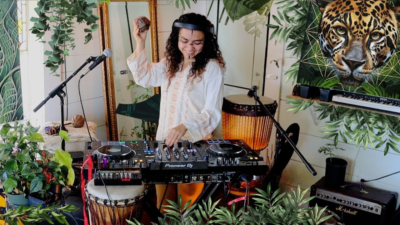 Delady & Stasiabo • 'El Jaguar' Live Painting | Tribal Organic | Shamanic Downtempo Set | Jungle |
