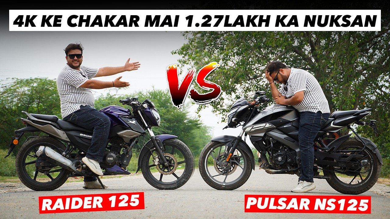 TVS Raider 125 vs Bajaj Pulsar NS125 Full Comparison ⚡️⚡️ Which One Should You Buy