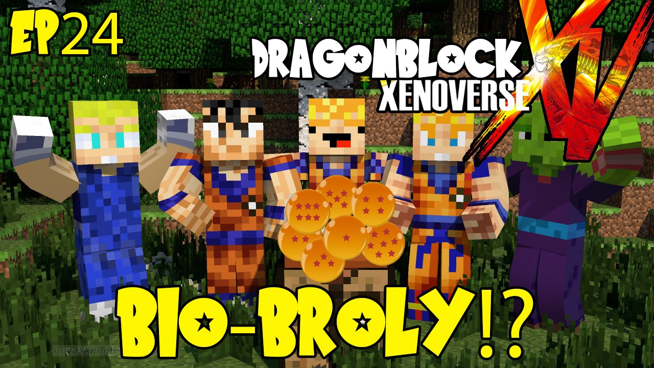 Dragon Block Xenoverse: Evil Ryu??? Defeating Bio-Broly (Dragon Ball Z Minecraft EP 24)