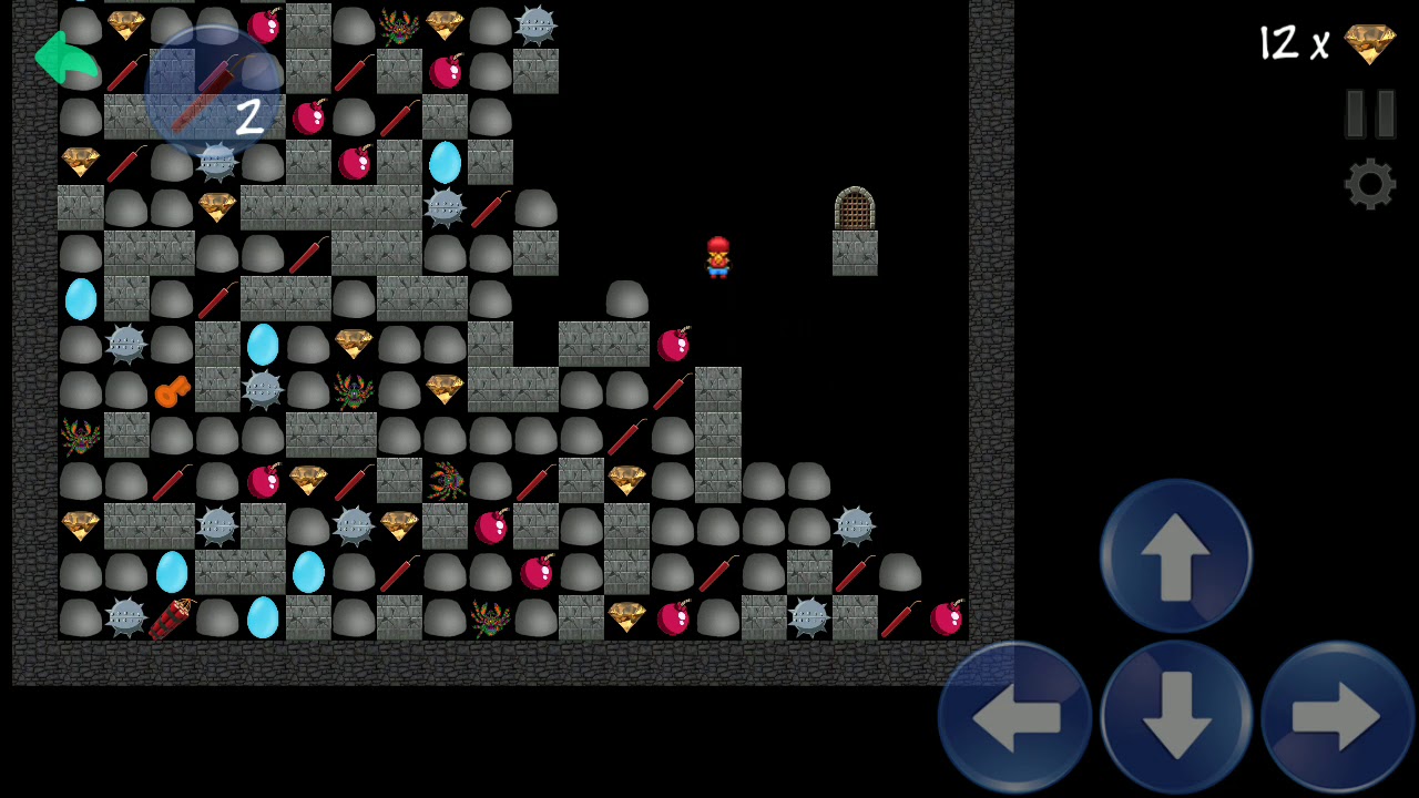 Diamond mine level 100 (30/30 diamonds collected)