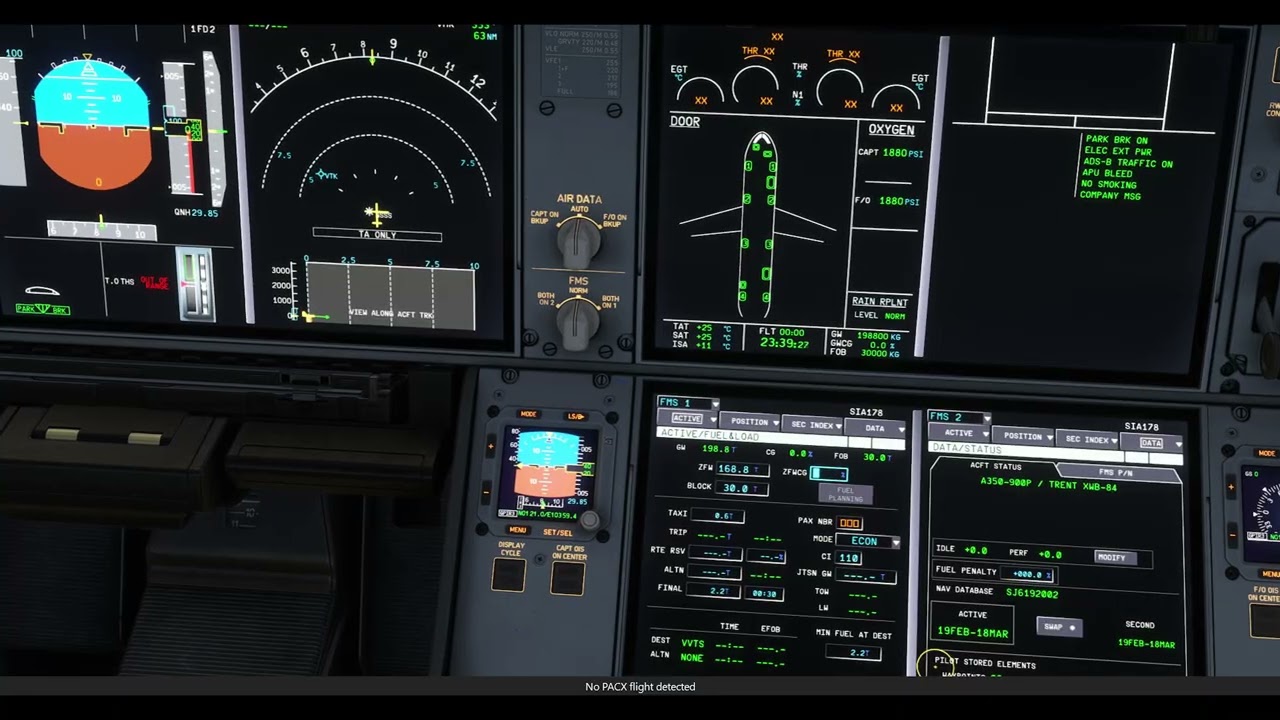 MSFS2020 INIBUILDS A350 - 900 SINGAPORE AIRLINES | WSSS - VVTS |
