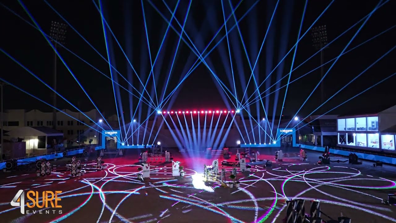 Opening light Show For the president's cup & Longines League nation