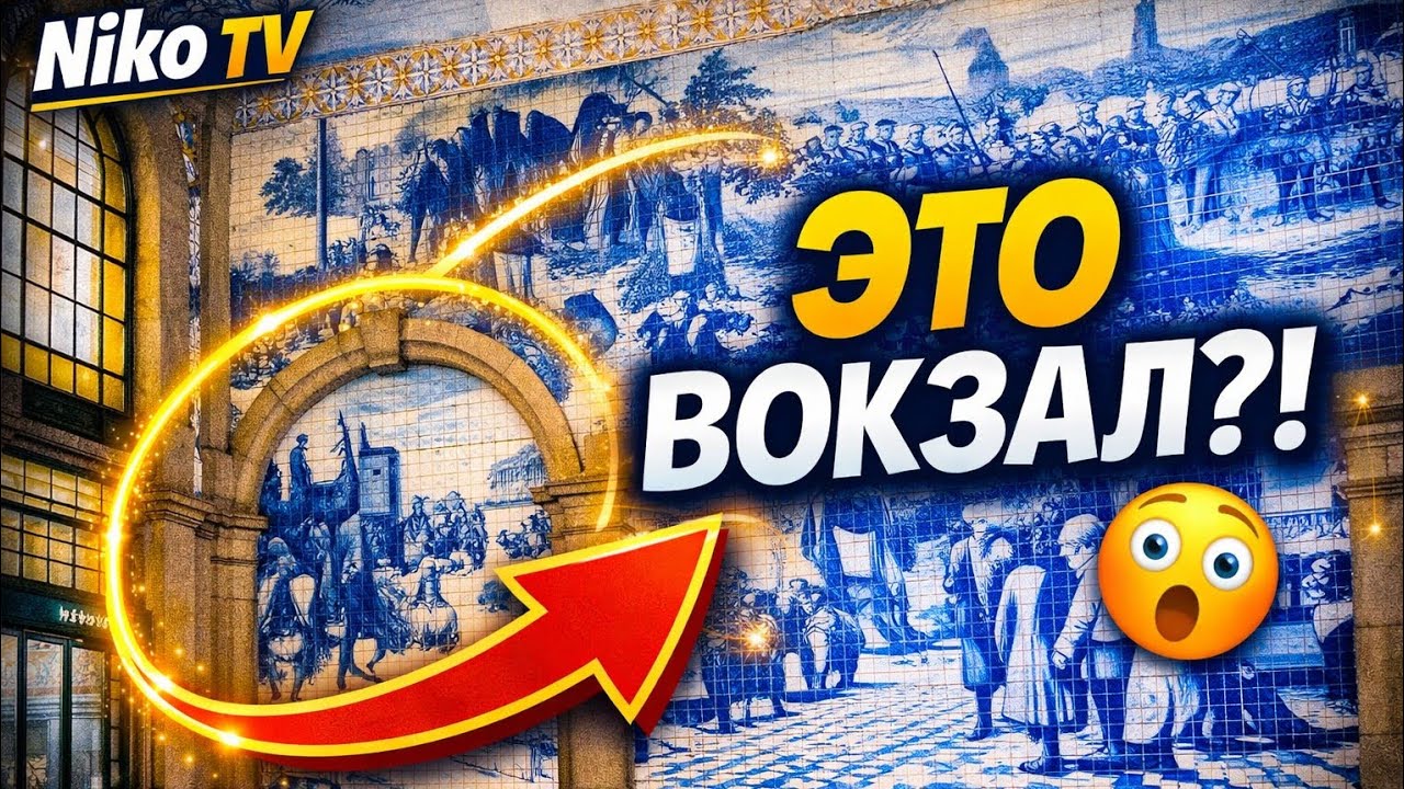 ЭТОТ вокзал в Порту ПОРАЖАЕТ! São Bento и метро города 🚆