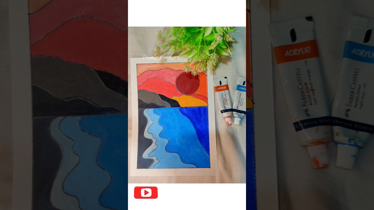 Day 1/6 Abstract Painting Challenge 🖌️🎨 