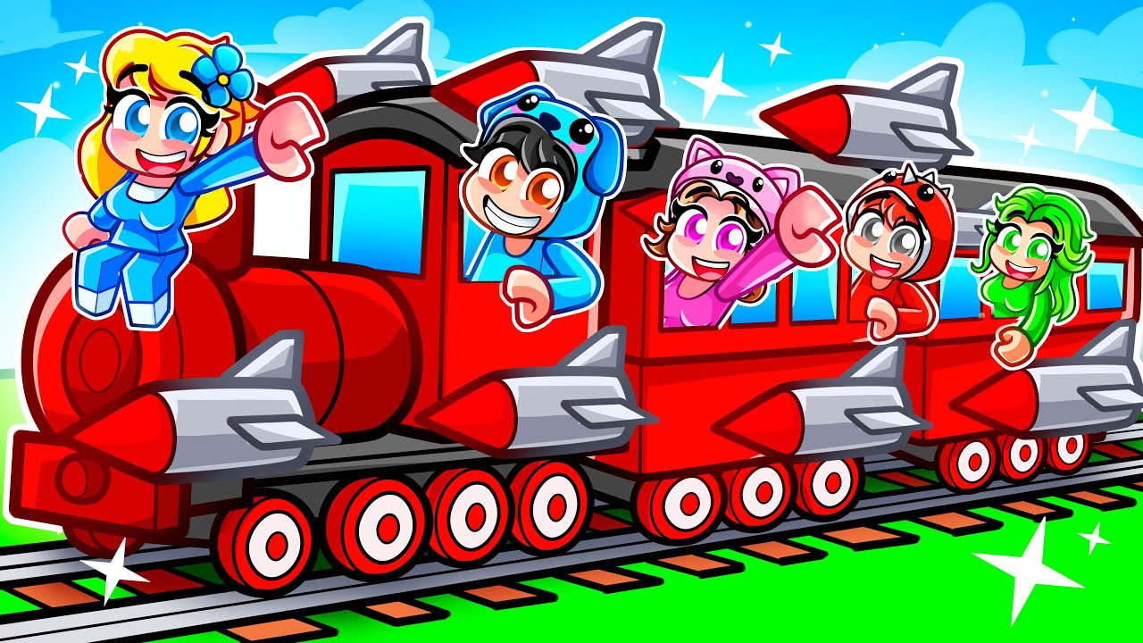 BUILDING THE FASTEST TRAIN IN ROBLOX BUILD A TRAIN To Rizz Crazy Fan Girl!