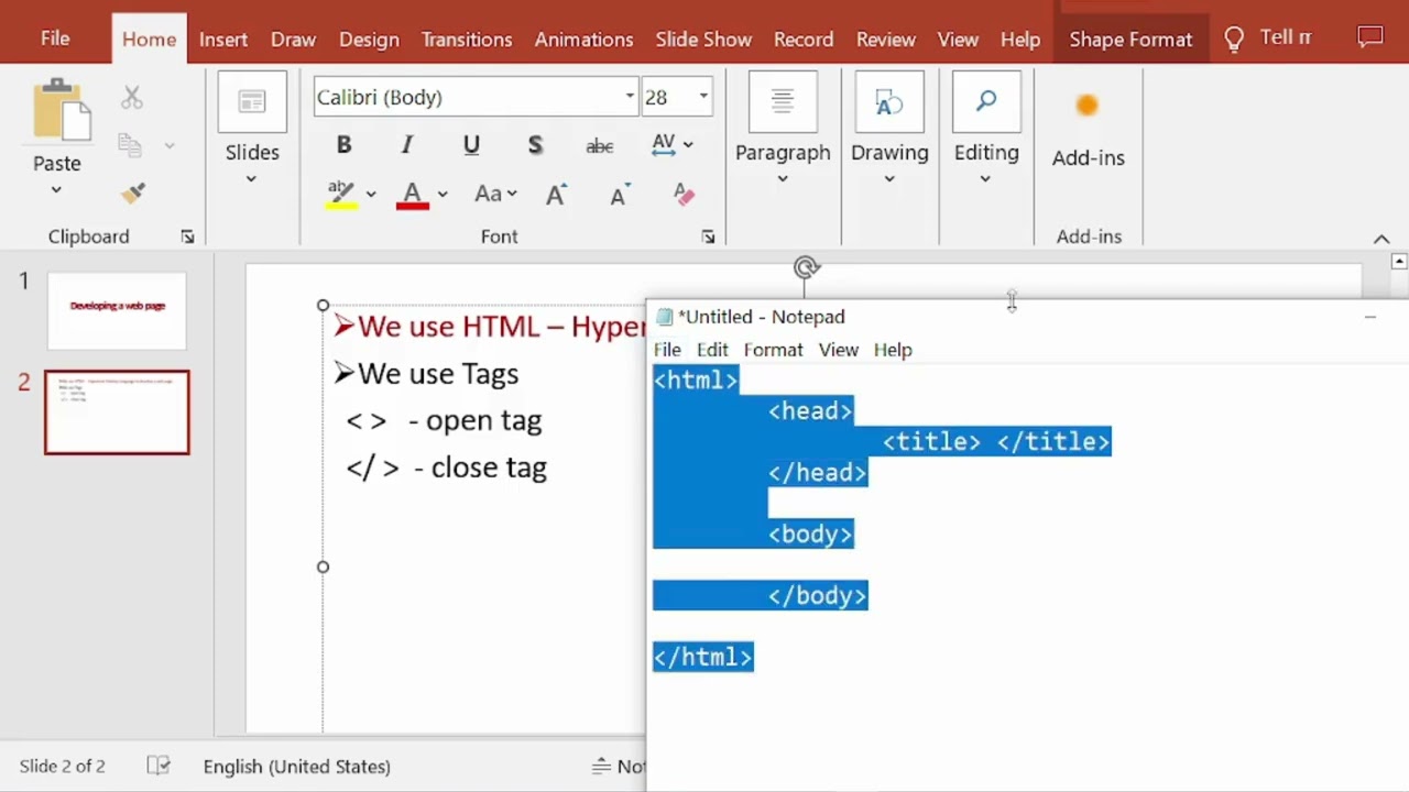 Web Development for Beginners: Static Web Page Using HTML | Part 2