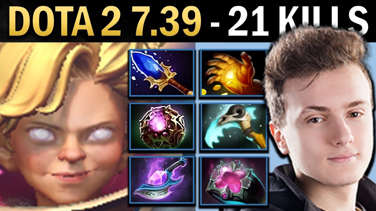 Invoker Gameplay with 21 Kills and 1203 XPM - Dota 7.39