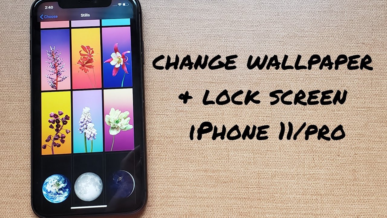 iPhone 11 change wallpaper and lock screen