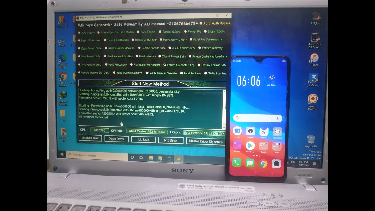 Hard Reset/ frp bybass Oppo A5s(Cph1909)فورمات ضبط المصنع/ازالة حماية جوجل