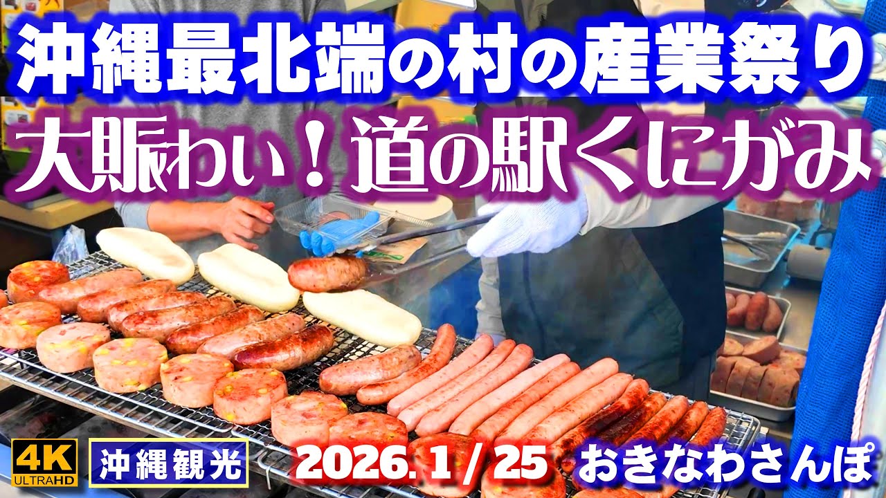 ◤沖縄旅行◢ やんばるの森の村｢国頭村産業まつり｣｜道の駅くにがみ♯1241 おきなわさんぽ Okinawa's northernmost village's industrial festival.