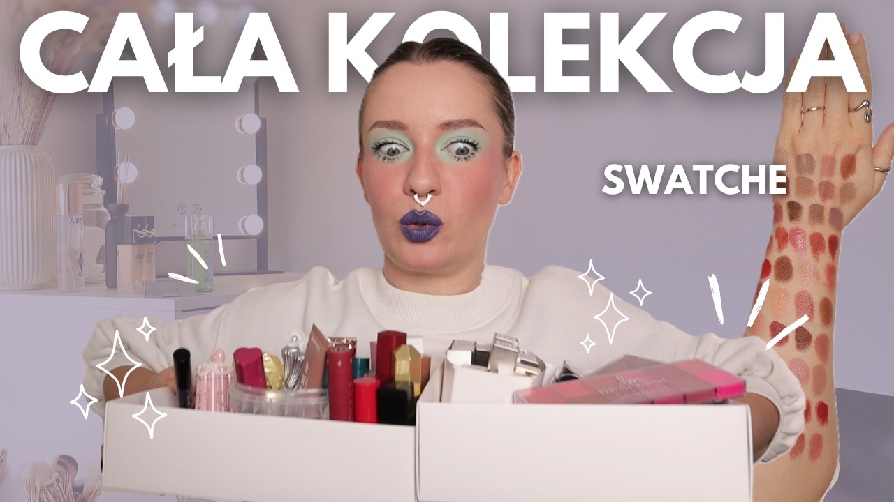 MOJA CAŁA KOLEKCJA szminek, błyszczyk&oacute;w, kontur&oacute;wek - przegląd i swatche