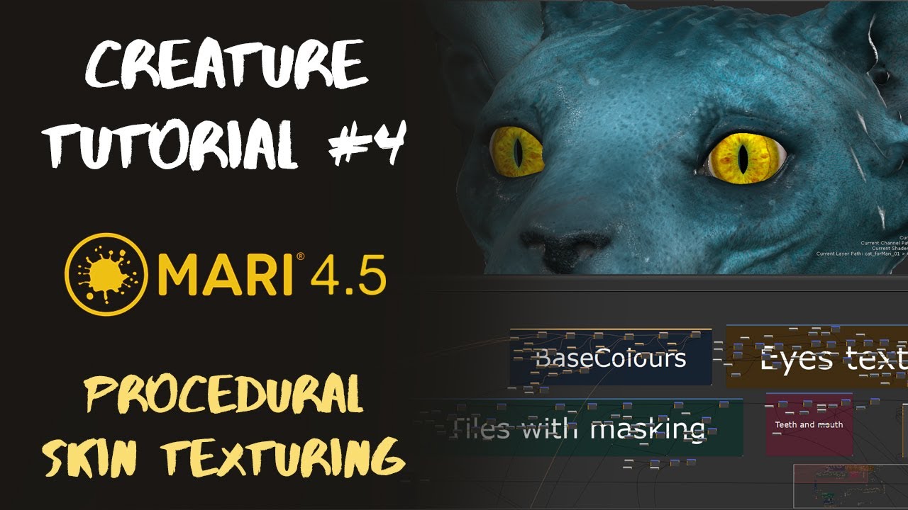 Creature Tutorial: Pt 4 - Mari Procedural Skin Texturing
