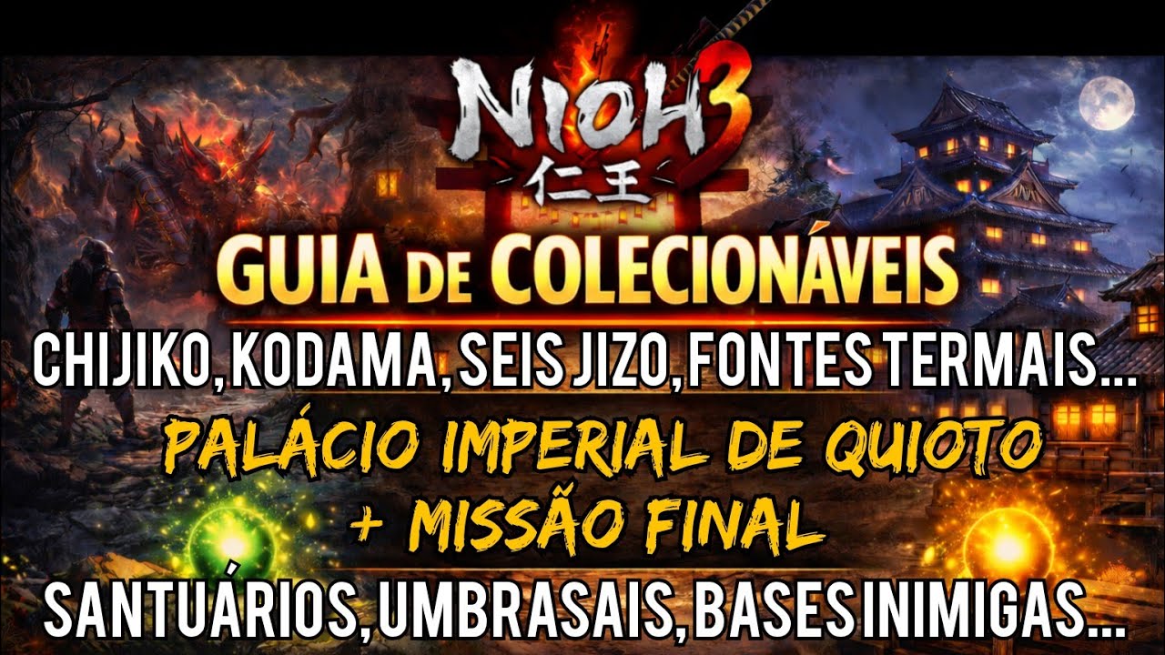 Nioh 3 - Guia de Colecionáveis | Região: Palácio Imperial de Quioto e Missão Final