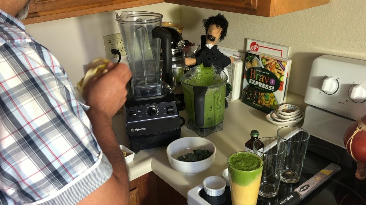 The thirty seconds after you make a smoothie!