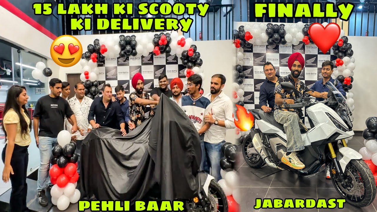 Получил доставку Scooty стоимостью 15 лакхов рупий 😍 Все удивлены, что Scooty такой дорогой 😱 Ном...