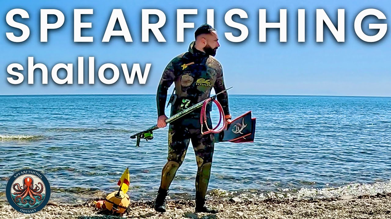 🔱 You Don't Always Have to Dive Deep! | Shallow Spearfishing in Crystal Clear Waters 🐟