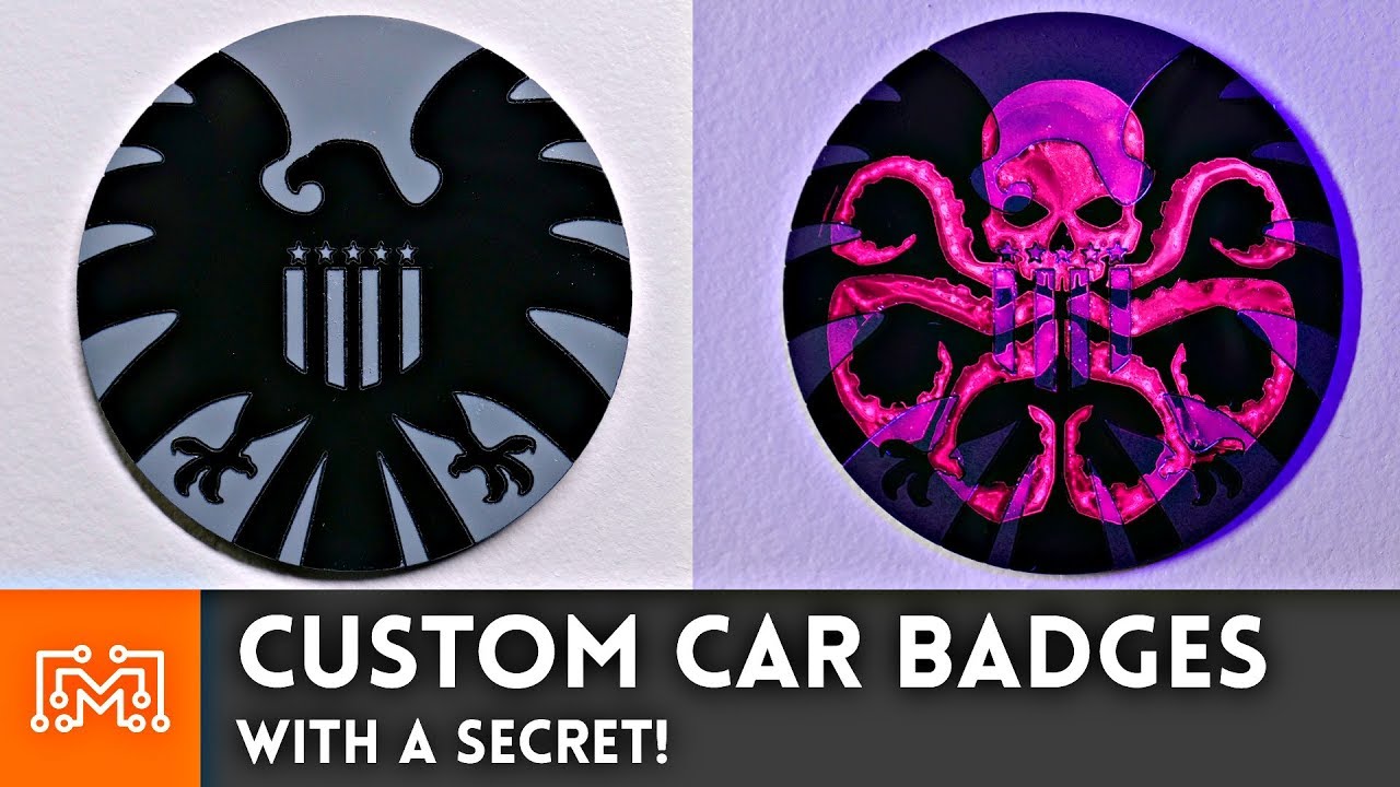 Custom Car Badges (WITH A SECRET) // How-To | I Like To Make Stuff