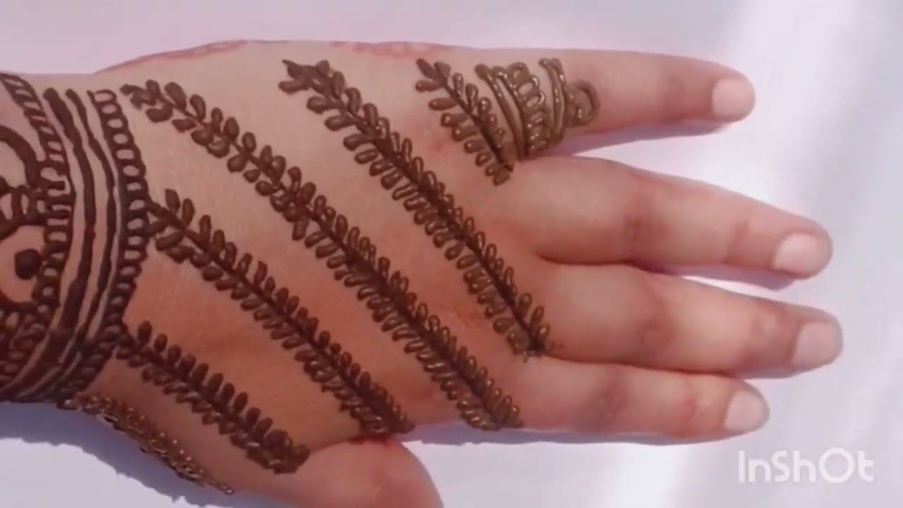 New and stylish mehandi design l Back hand mehandi design 👌 