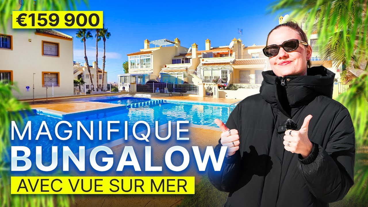 Immobilier en Espagne: Magnifique Bungalow à Orihuela Costa avec Vue sur Mer | €159 900