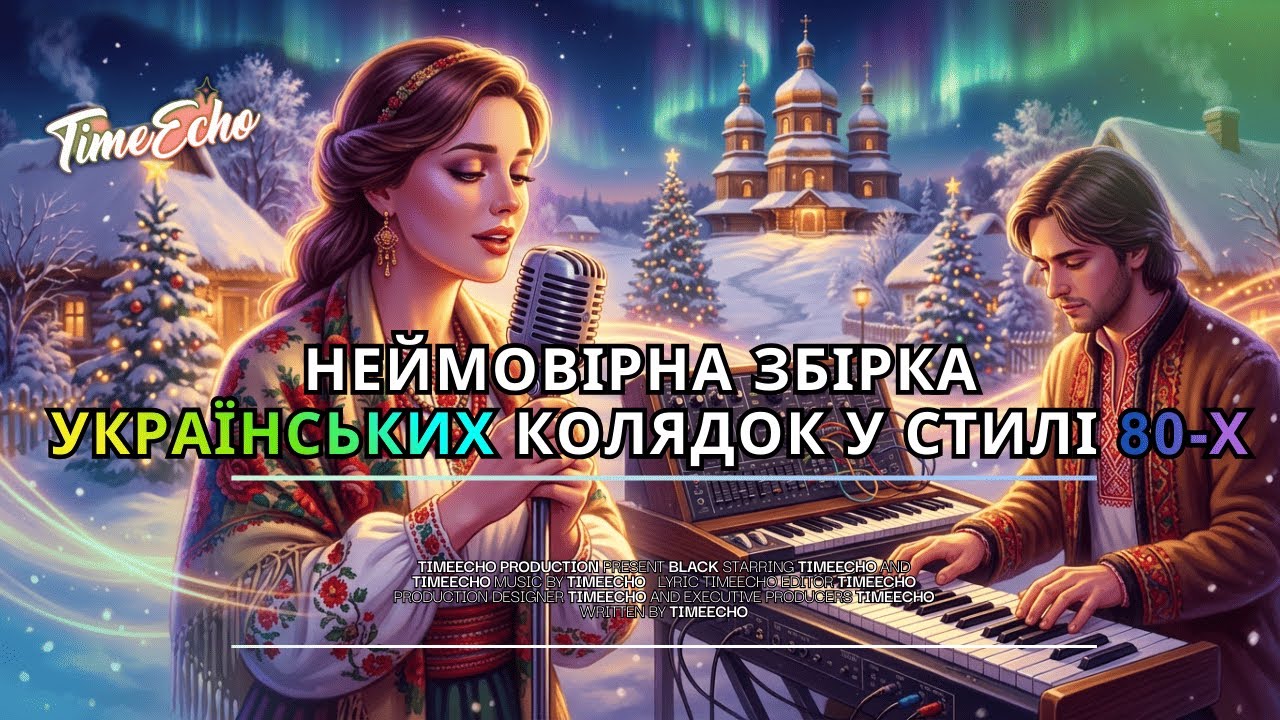 🎄Неймовірна Збірка українських Колядок🌟| TimeEcho -Різдвяний сет 80-х #колядки #80s #winter