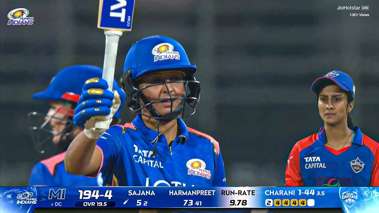 WPL 2026 Mumbai Indians vs Delhi Capitals Full Match Highlights HarmanPreet Stunning Come Back Vs DC