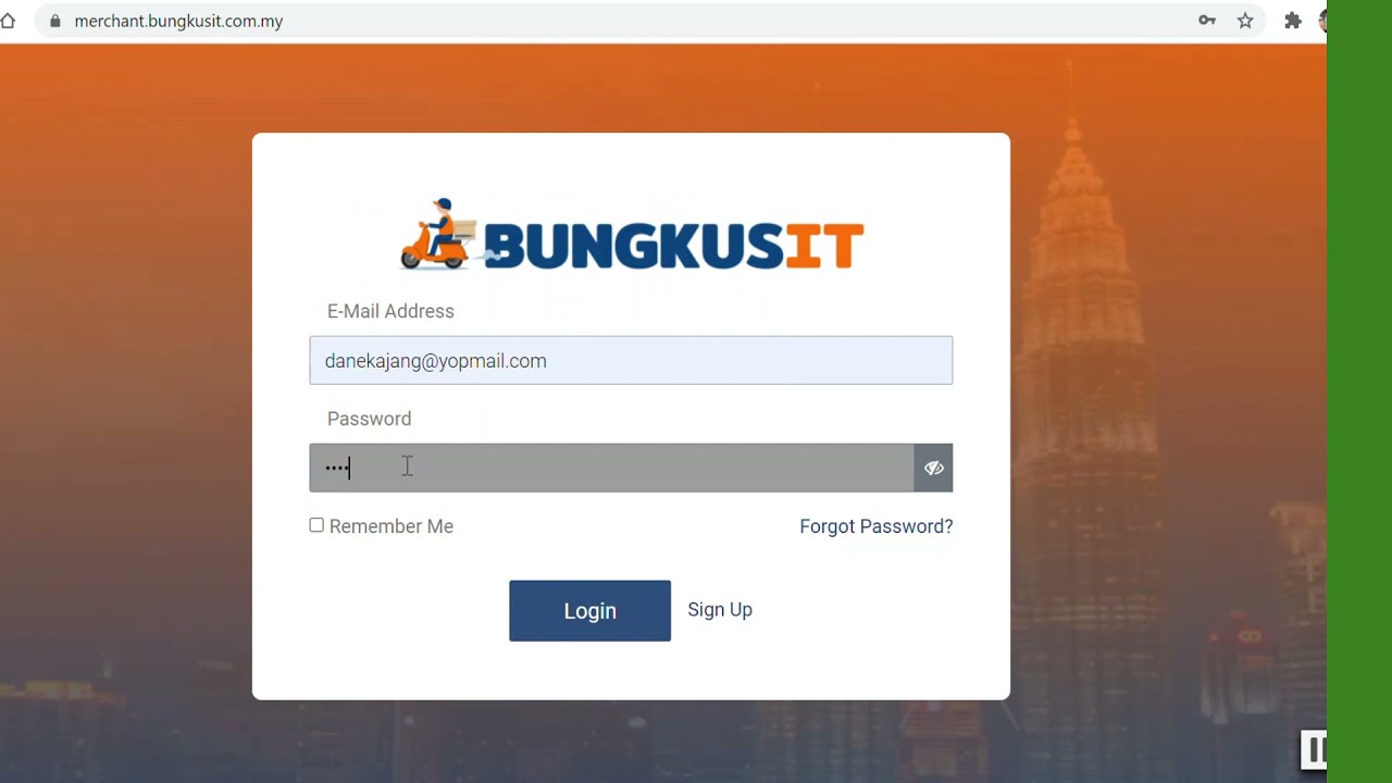 How to register as a Bungkusit Merchant / Web-App with no commissions
