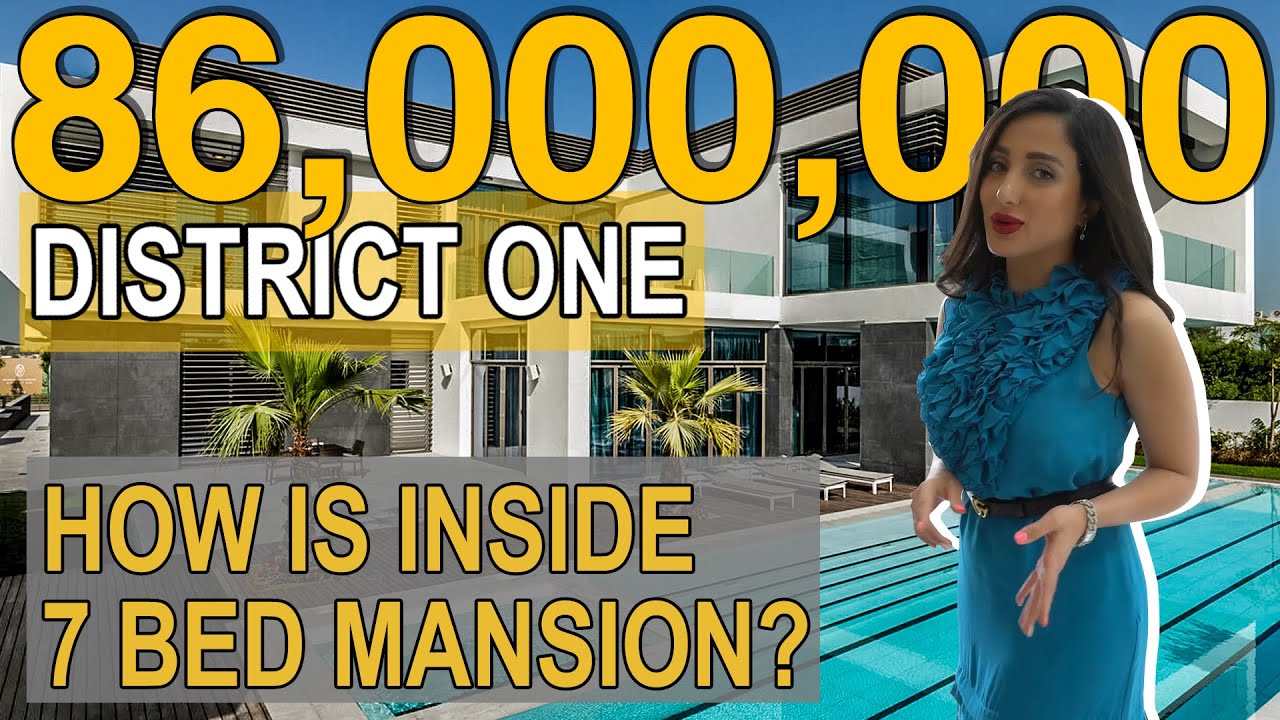INSIDE A 86,000,000 LUXURY MANSION IN DUBAI | DISTRICT ONE (MBR CITY)