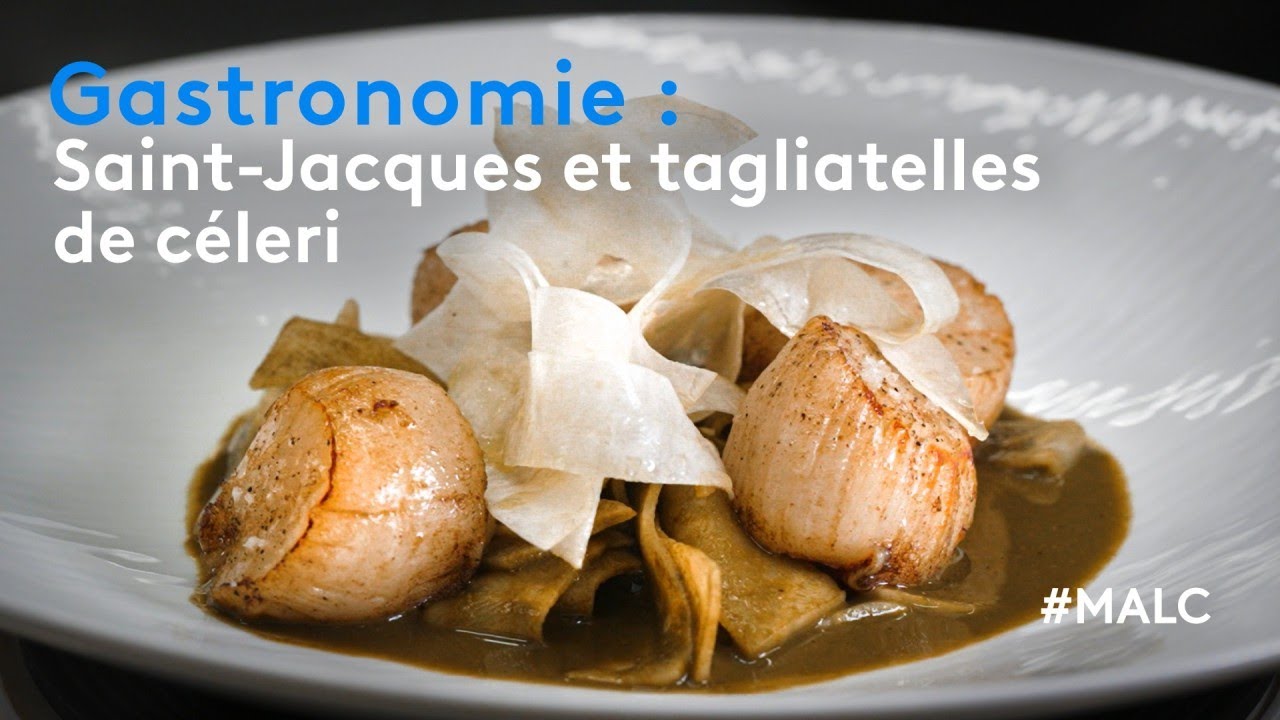 Gastronomie : Saint-Jacques et tagliatelles de céleri
