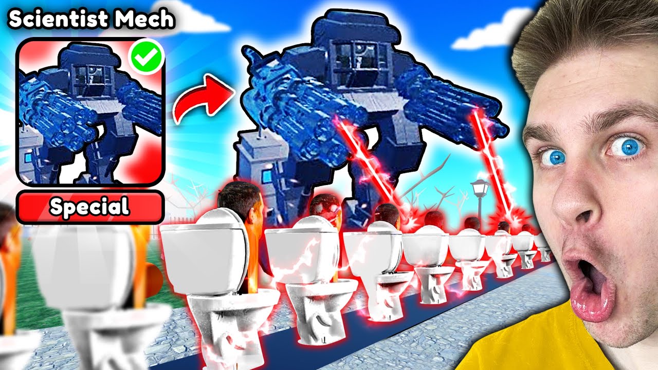 Czekałem *CAŁĄ NOC* 🌙 by KUPIĆ NOWĄ (OGROMNĄ) POSTAĆ 🤖 i WYGRAĆ CMENTARZ 🚽 w Toilet Tower Defense