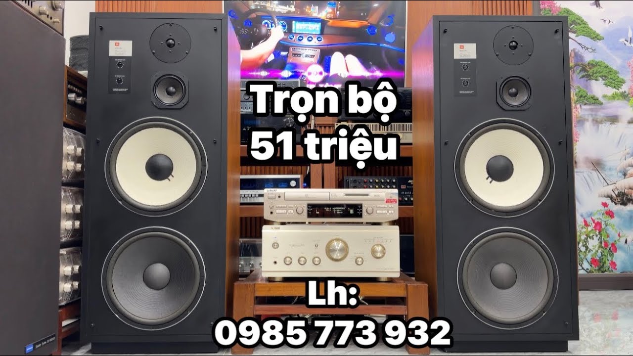 Dòng loa thương hiệu JBL L-150 ghép Âmli DENON 2000IV trọn bộ 51 triệu. Giá tốt Lh: 0985 773 932