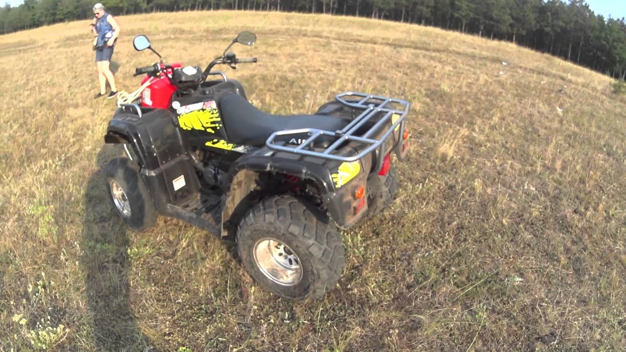 Квадроцикл AIE 4 cross200. Action cam SonyHDR- AS100