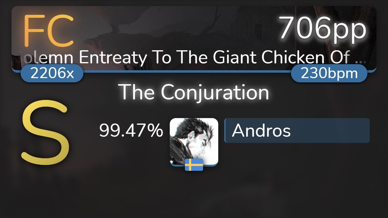 [7.68⭐] Andros | Interloper - The Conjuration [Solemn Entreaty] 99.47% {706pp FC} - osu!