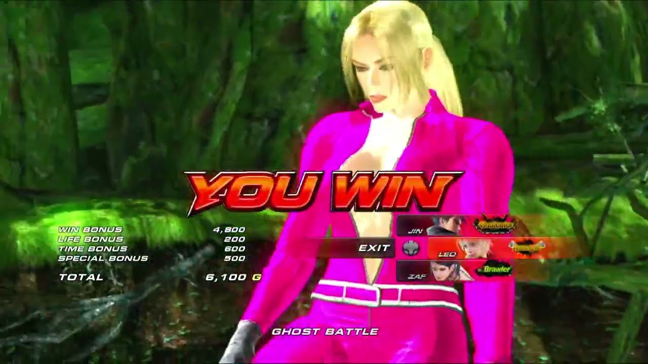 Tekken 6 Nina Ghost battle(Tekken 4 Pink Outfit)