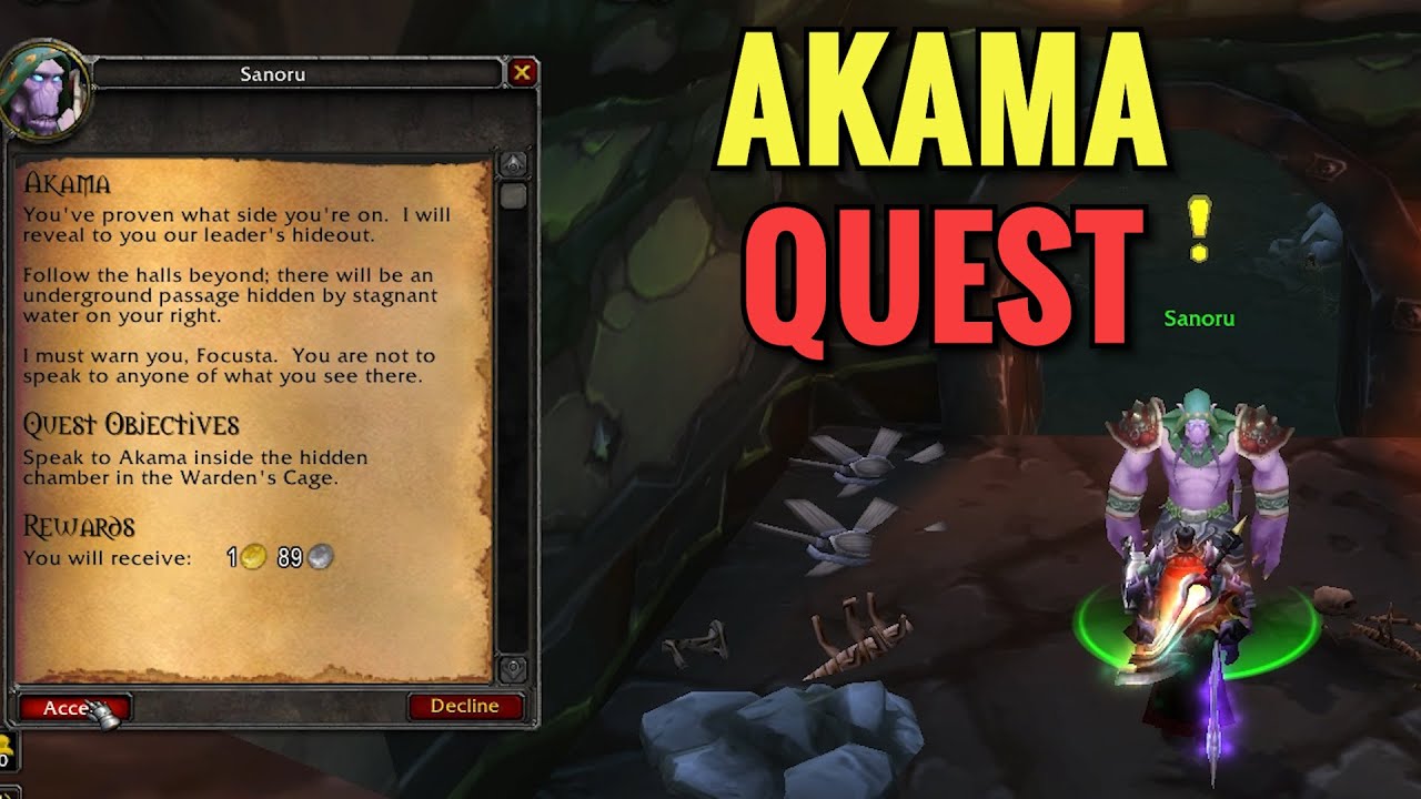 Akama Quest (WoW TBC)