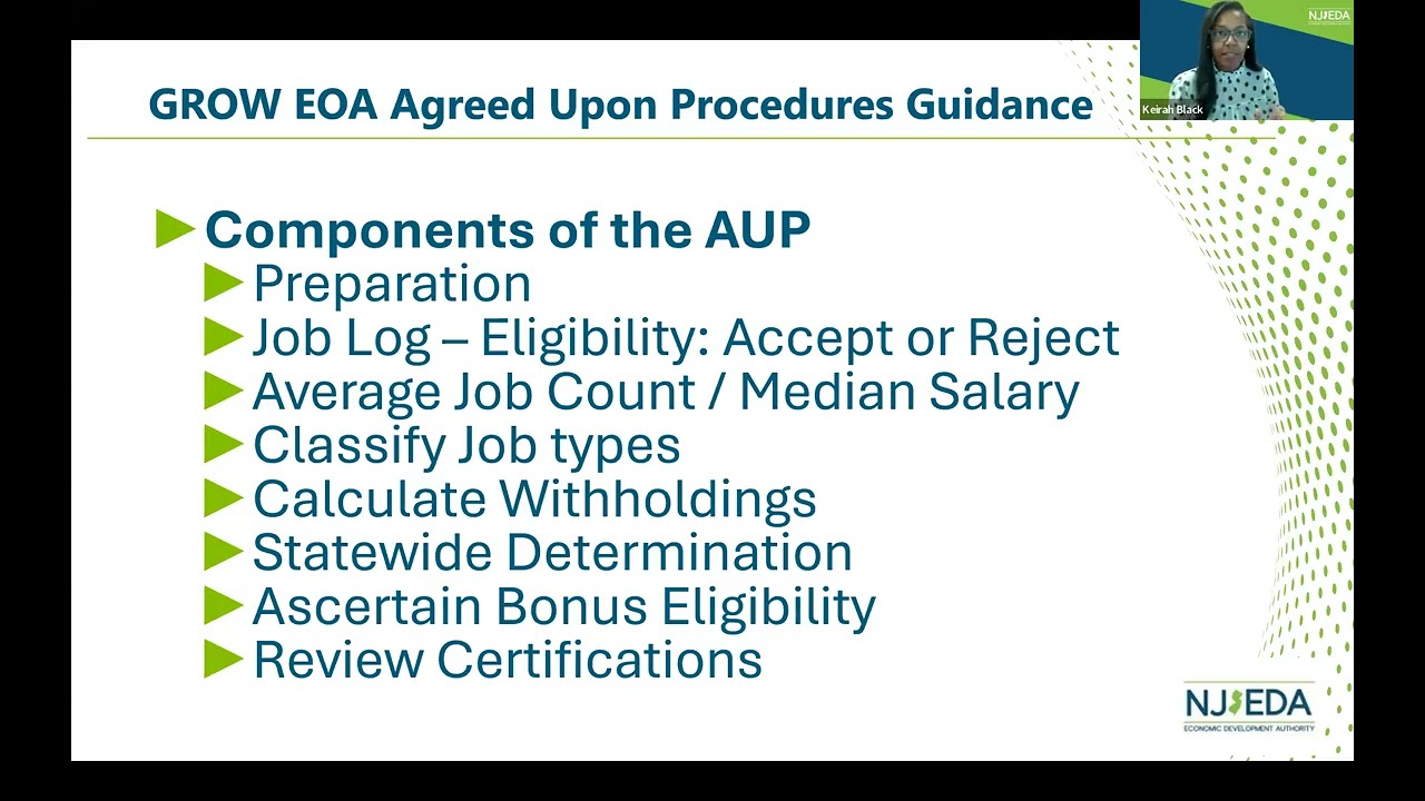 NJEDA - Qualified CPA Training #1 AUP Review Webinar 12.15.25