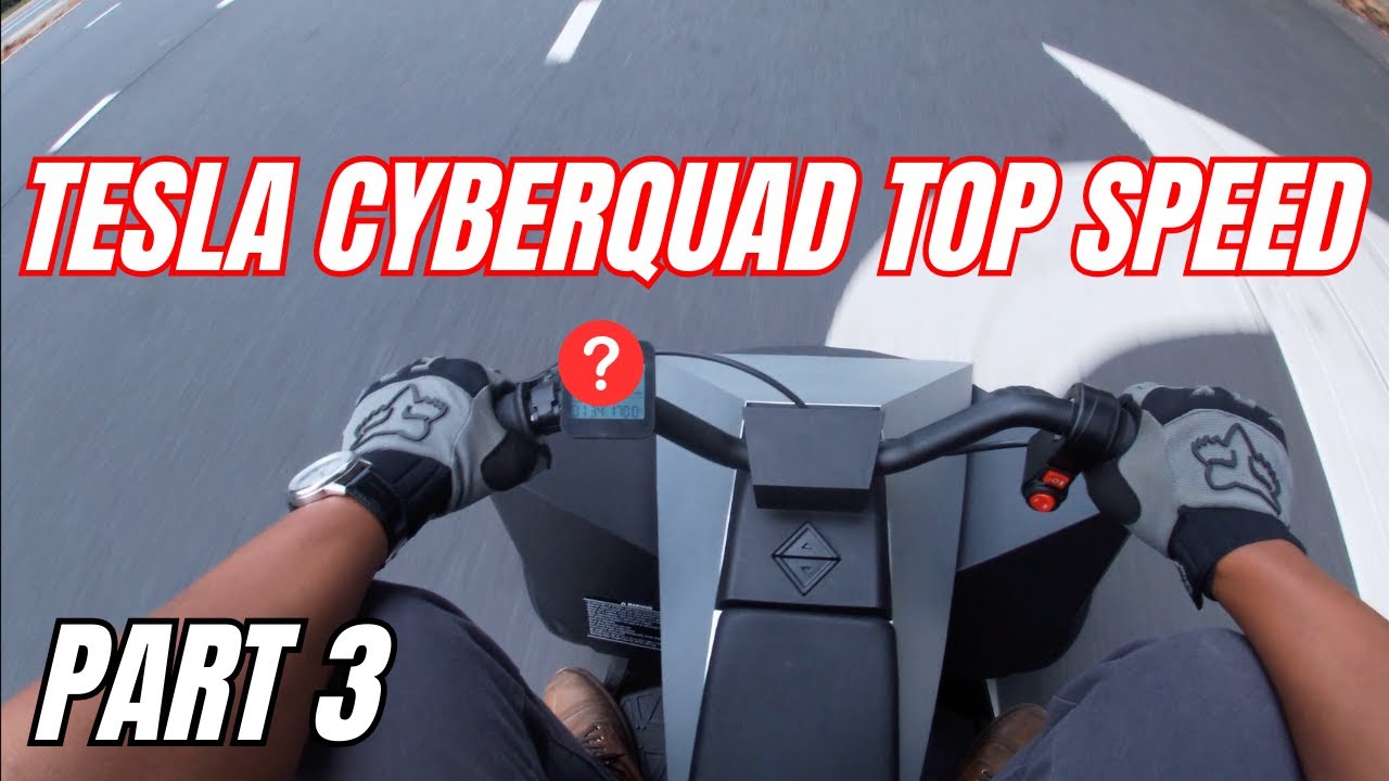 Tesla Cyberquad NEW TOP SPEED with the Kunray Brushless Motor Swap