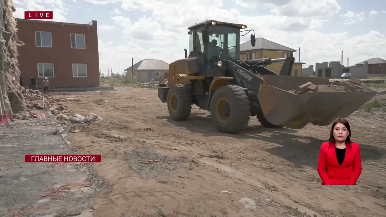 Новые дома в Аксу не пережили первый ураган
