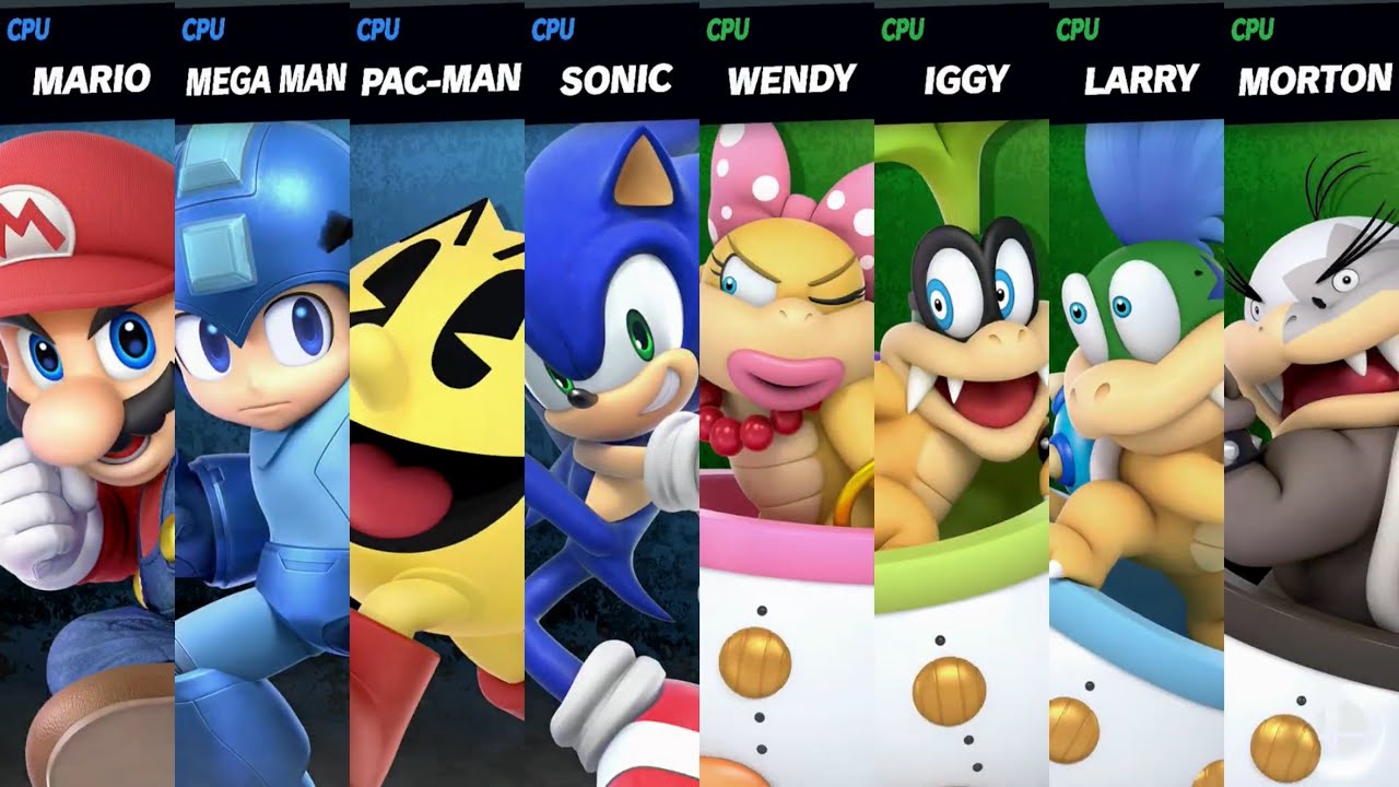 Super Smash Bros. Ultimate - Team Legends vs Team Koopalings