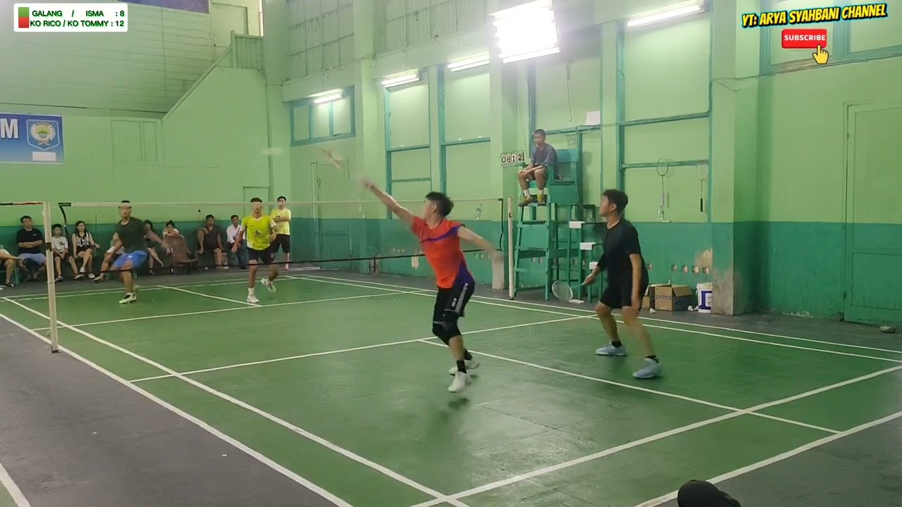 SPARING TARKAM SERU TERBARU || GALANG/ISMA VS KO RICO/KO TOMMY PENONTON TEGANG APALAGI DONATUR 😁🏸🏸🔥🔥