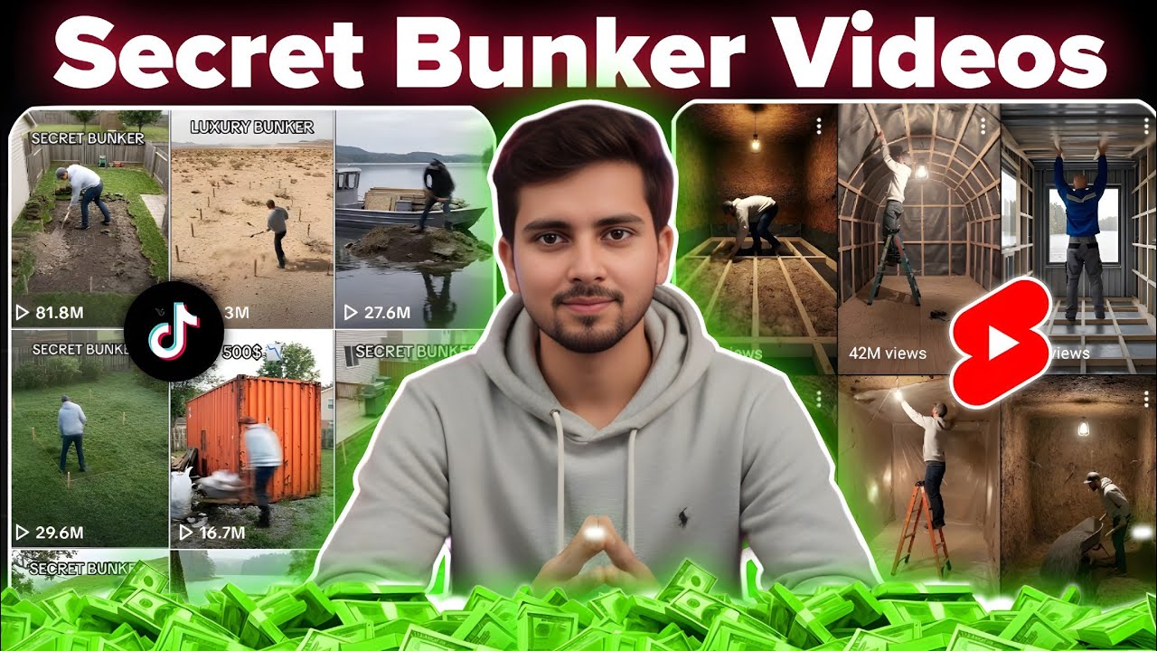 Create Viral Secret Bunker Timelapse Videos with AI 🚀 | New YouTube Niche 2026