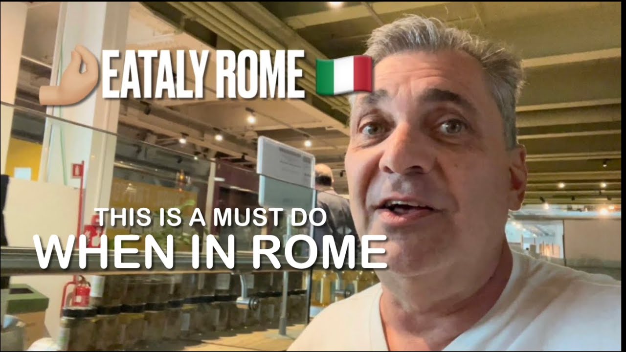 EATALY. Whole Foods of Italy. Upscale fresh Food Market in Rome. Italian Market