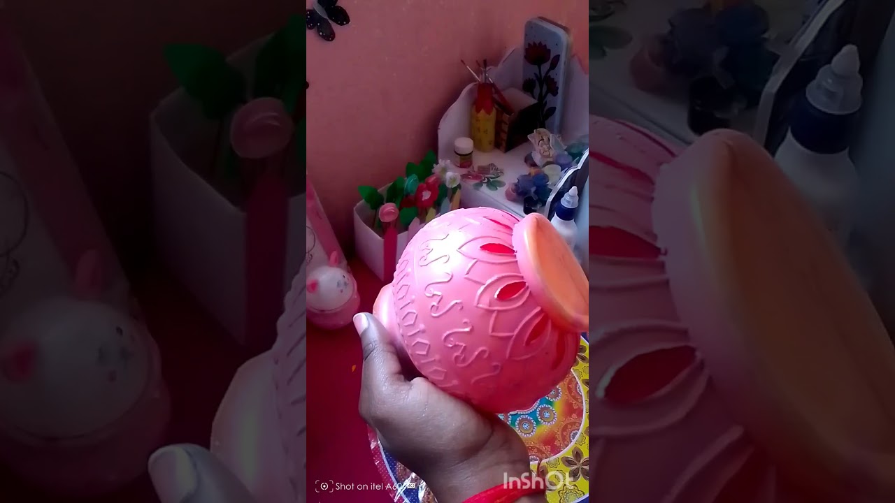 diy flower vase with old bottle ✨